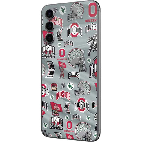 Ohio State University Pattern Galaxy A14 5G Skin